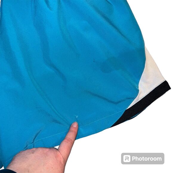 Nike Womens Athletic Running Shorts Blue Summer Workout Casual Lined Large 16 18 - Picture 6 of 9